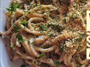 Una foto de spaghetti carbonara