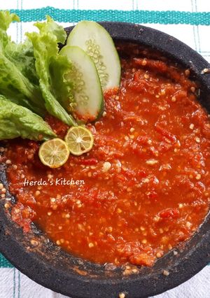 Foto resep Sambal Tempong Pedas Mantap