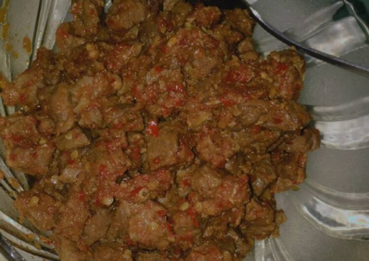 Daging dadu balado
