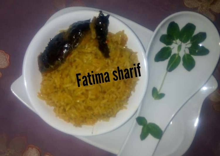 Jallof rice with smoke fish