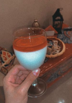صورة لوصفة مهلبية القشطة مع جيلي 🍓