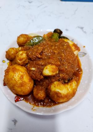 Foto resep Bali telur ayam dan telur puyuh