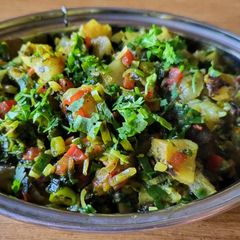 A picture of Bottle gourd bharta.