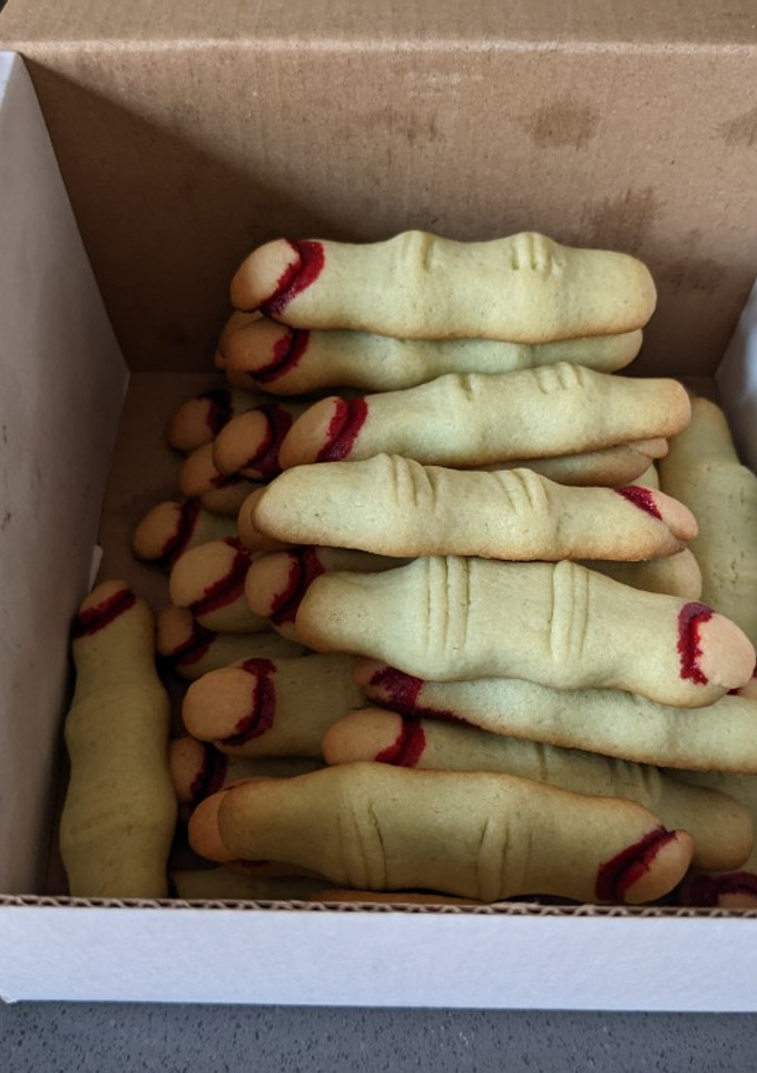 Una foto de Galletas dedos de momia