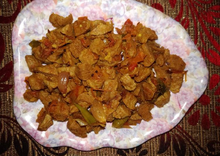 Soya chunk fry