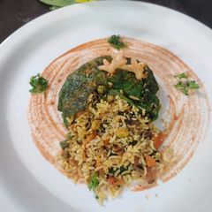 Palak packed veg Maggi masala pulav A picture of Palak packed veg Maggi masala pulav.