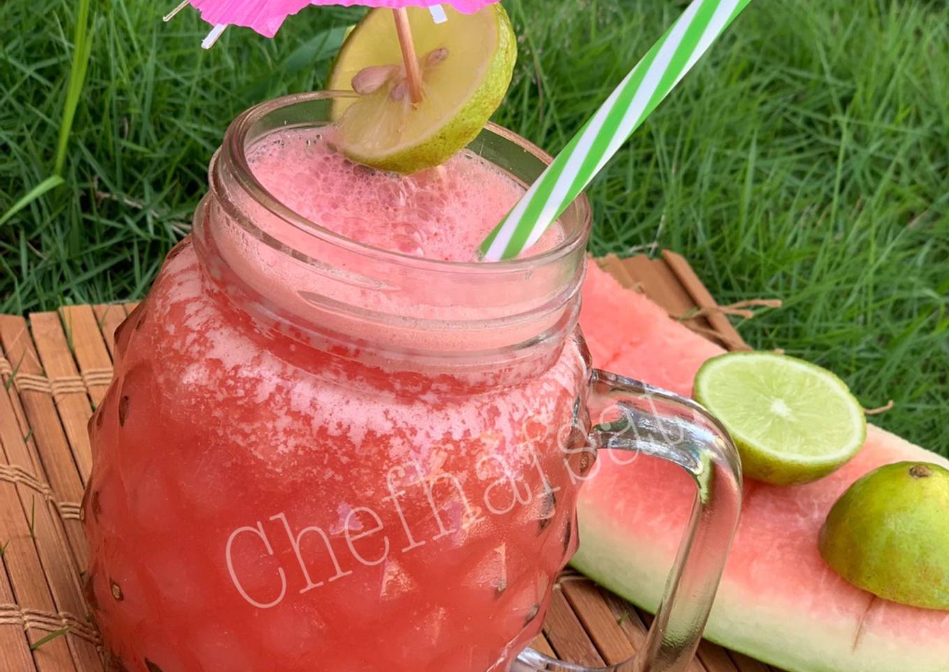 How to Make Super Quick Homemade Watermelon lime slush