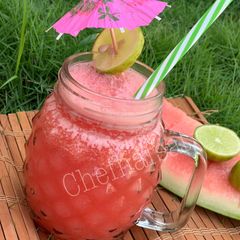 A picture of Watermelon lime slush.