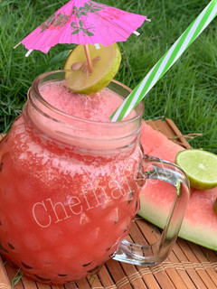A picture of Watermelon lime slush.