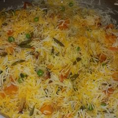 A picture of Vegetable pulav.
