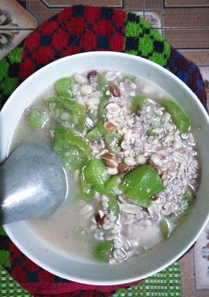 Hình của món Canh mướp lạc.