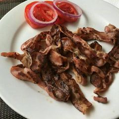 A picture of Fried Bacon.