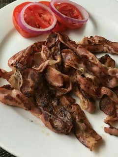 A picture of Fried Bacon.