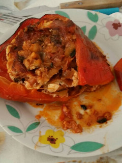 Una foto de Pimientos rellenos de bacalao