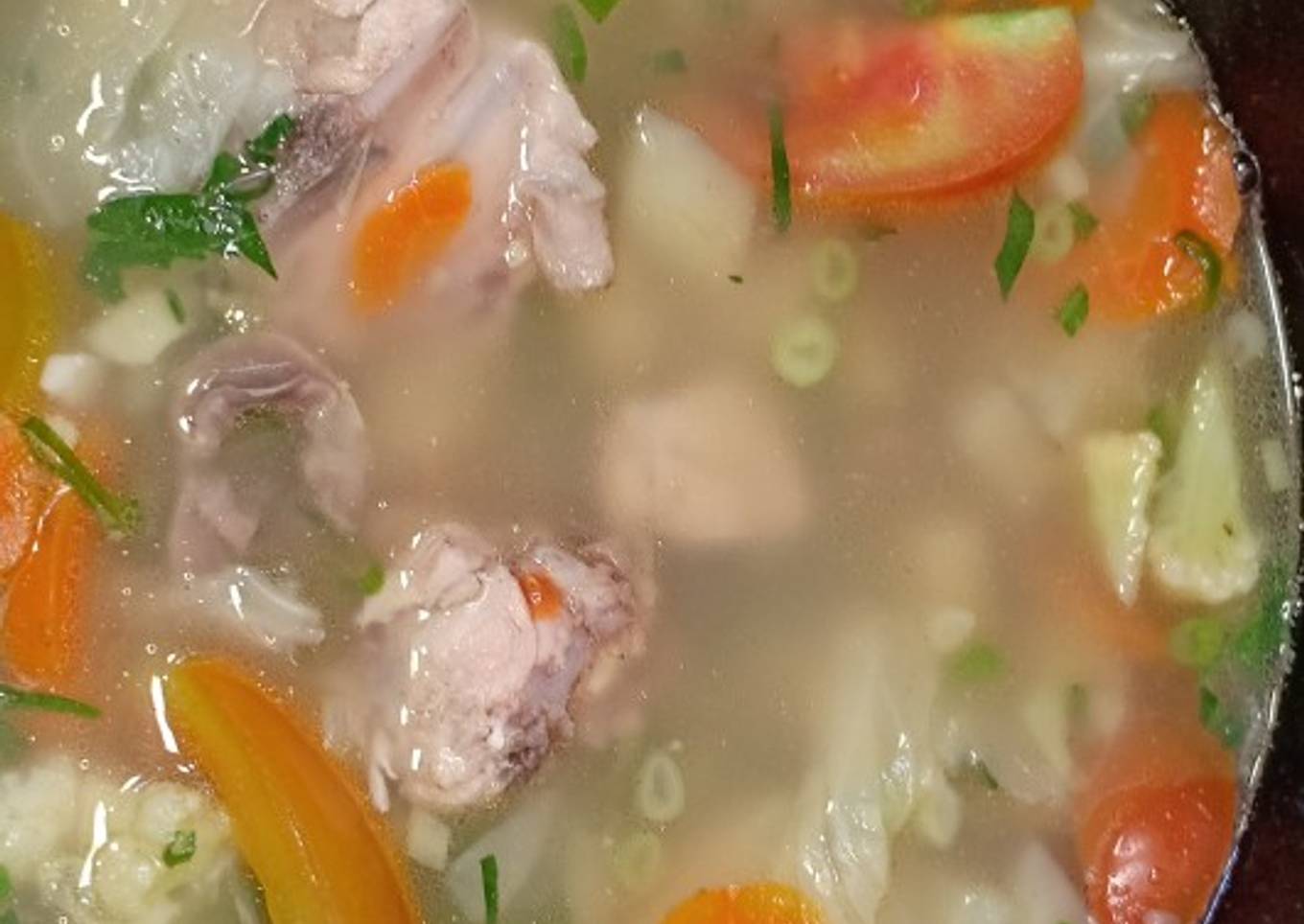 Sop ayam simple