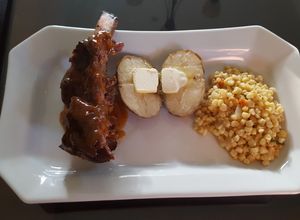 Una foto de Costillitas de res en bbq