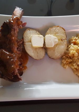 Una foto de Costillitas de res en bbq