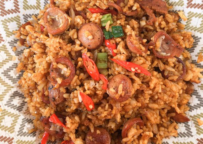Resep Nasi Goreng Sosis Blackpepper Simple oleh Sifa Kitchen (Siti