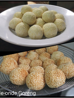 Foto resep Onde Onde Wijen Goreng isi Kacang Ijo