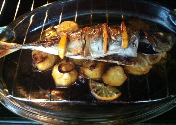 Jurel o chicharro al horno