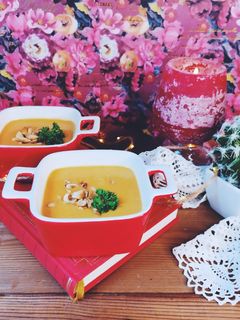 Une photo de Velouté patates douces