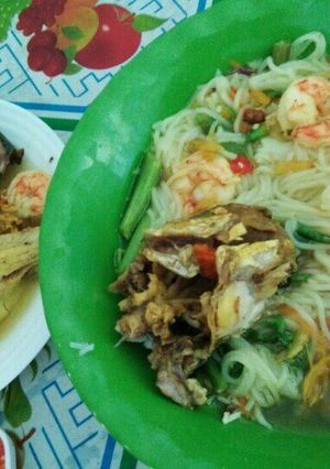 Hình của món Bún cá miền tây.