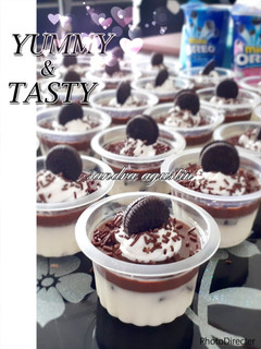 Foto resep Vanilla Choco Oreo Pudding