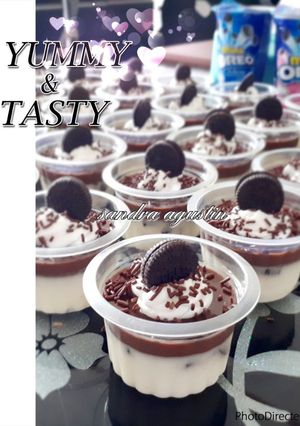 Foto resep Vanilla Choco Oreo Pudding