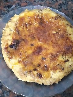 Una foto de Budín de "Pan Dulce" (sobras de Navidad)