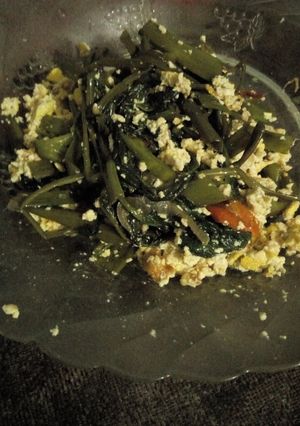 Foto resep Tumis kangkung tahu