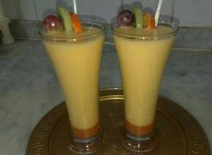 صورة لوصفة عصير الفواكه🍏🍉🍒