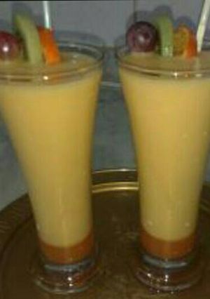 صورة لوصفة عصير الفواكه🍏🍉🍒
