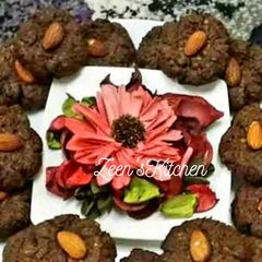 A picture of Chocolate And Coconut Nan Khatai.