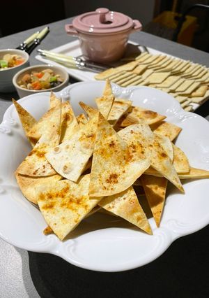 Una foto de Nachos caseros