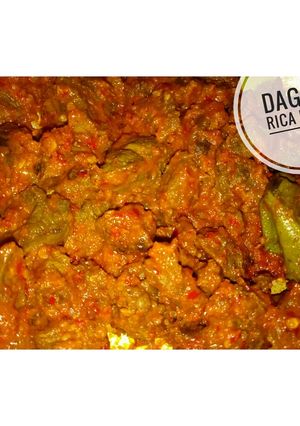 Foto resep Daging Sapi Rica Pedas