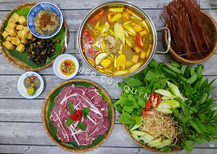 Recipe of Super Quick Homemade Lẩu riêu cua, ốc, bắp bò