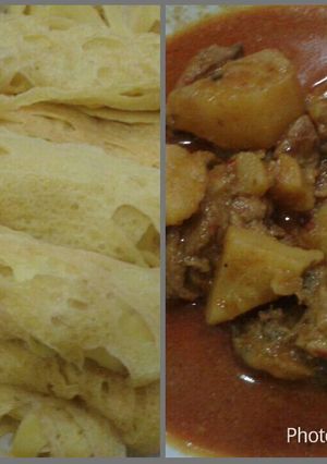 Foto resep Roti jala & kari ayam