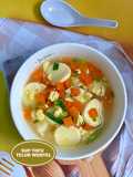 Sup Tofu Telur Wortel