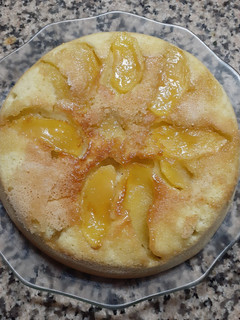 Una foto de Torta invertida de manzana