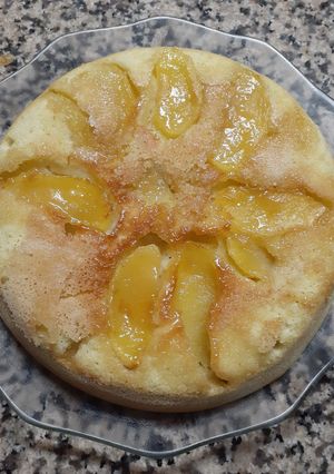 Una foto de Torta invertida de manzana