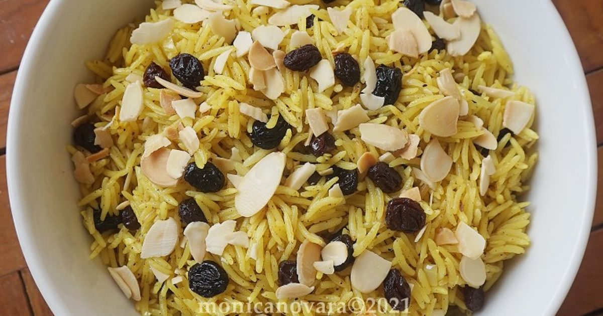 Resep Raisin & Almond Basmati Pilaf oleh Monica Novara H. - Cookpad