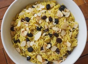 Foto resep Raisin & Almond Basmati Pilaf