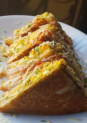 A picture of Masala Panner Sandwich.