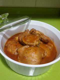 Una foto de Contras de pollo a la barbacoa con thermomix