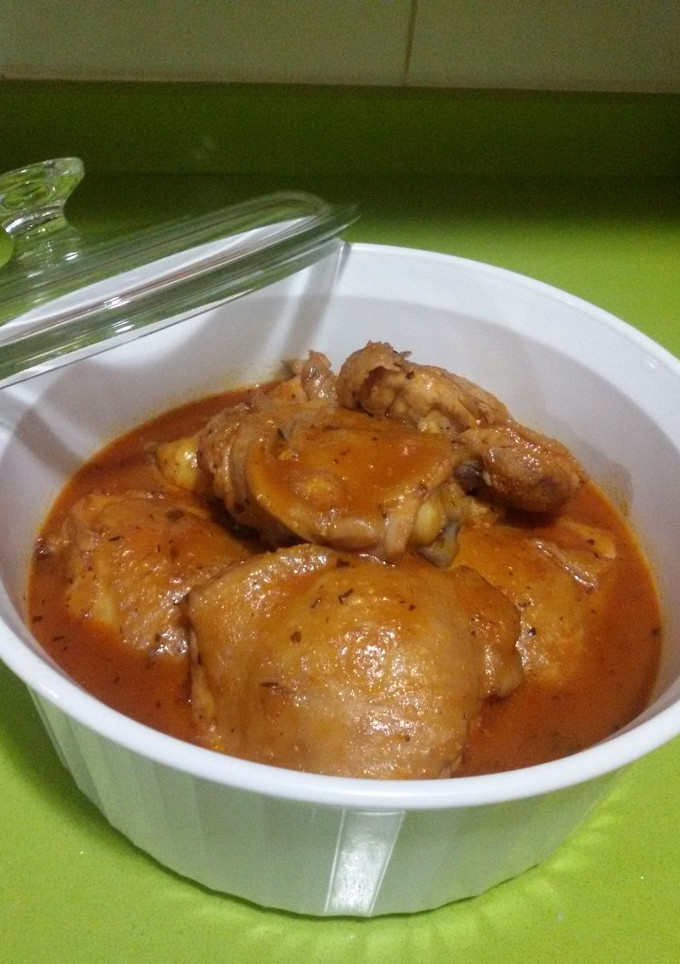 Una foto de Contras de pollo a la barbacoa con thermomix