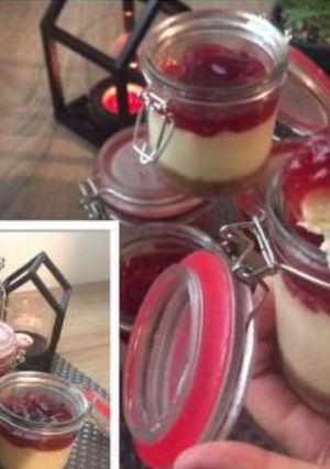 Una foto de Tarta de queso individuales al baño María sin horno