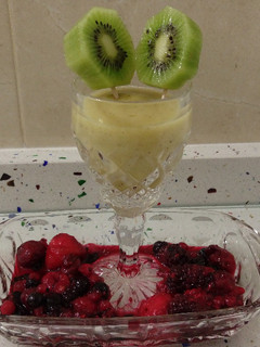 Una foto de Smoothie tropical templado