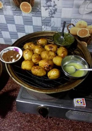 A picture of Roasted grill potatoes.