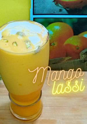 A picture of Mango Lassi.