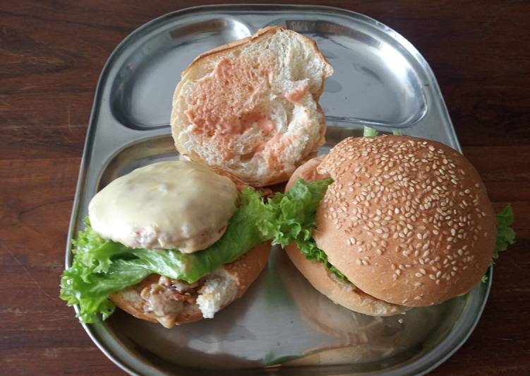 Recipe of Super Quick Homemade Chicken Burger